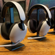 The Sony Inzone H9, H7, and H3 headsets sitting next to each other